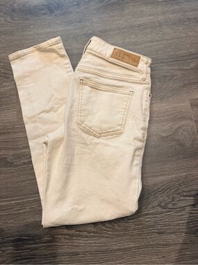 PacSun Women's Cream High-Rise Skinny Jeans